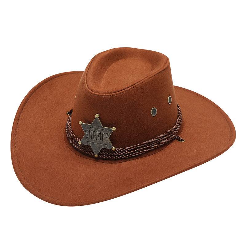 American Trend Cowboy Hat - Three Ropes, Sun Protection & Breathable Design - Buy Center