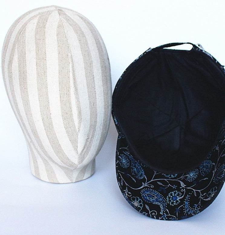 Buycenter Men's Trendy Peaked Hat - Genuine Leather Adjustable Cap - Buy Center