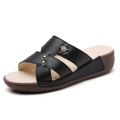 Women's Outdoor Slippers - Korean Design for Seniors with Cozy Comfort - Buy Center