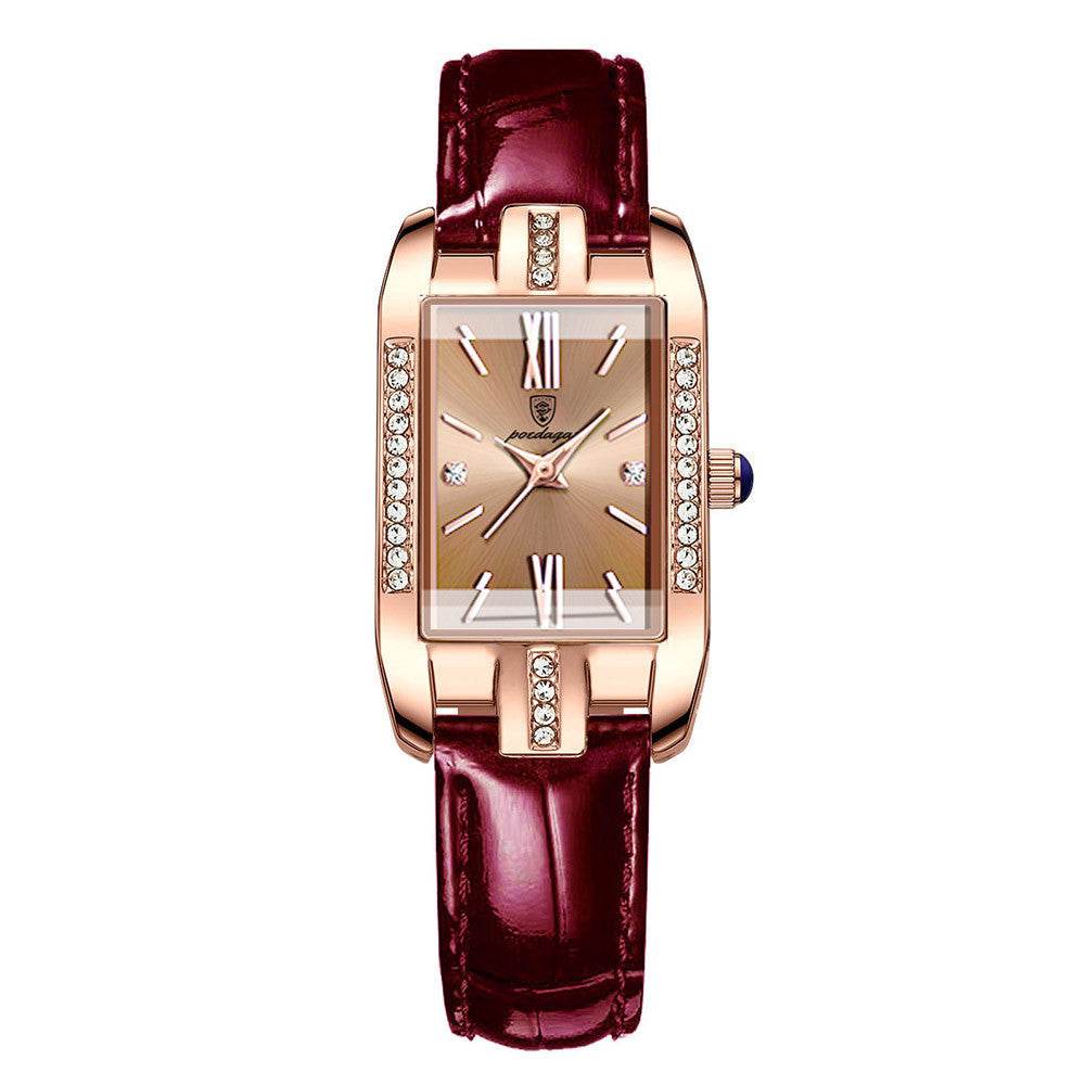 Waterproof Ultra-Thin Quartz Watch for Women - Stylish Rose Gold Design - Buy Center