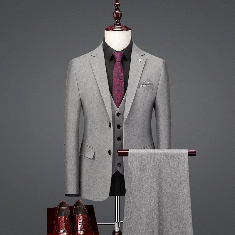 Handsome Slim Fit Business Casual Suit - Stylish Formal Attire for All Seasons - Buy Center