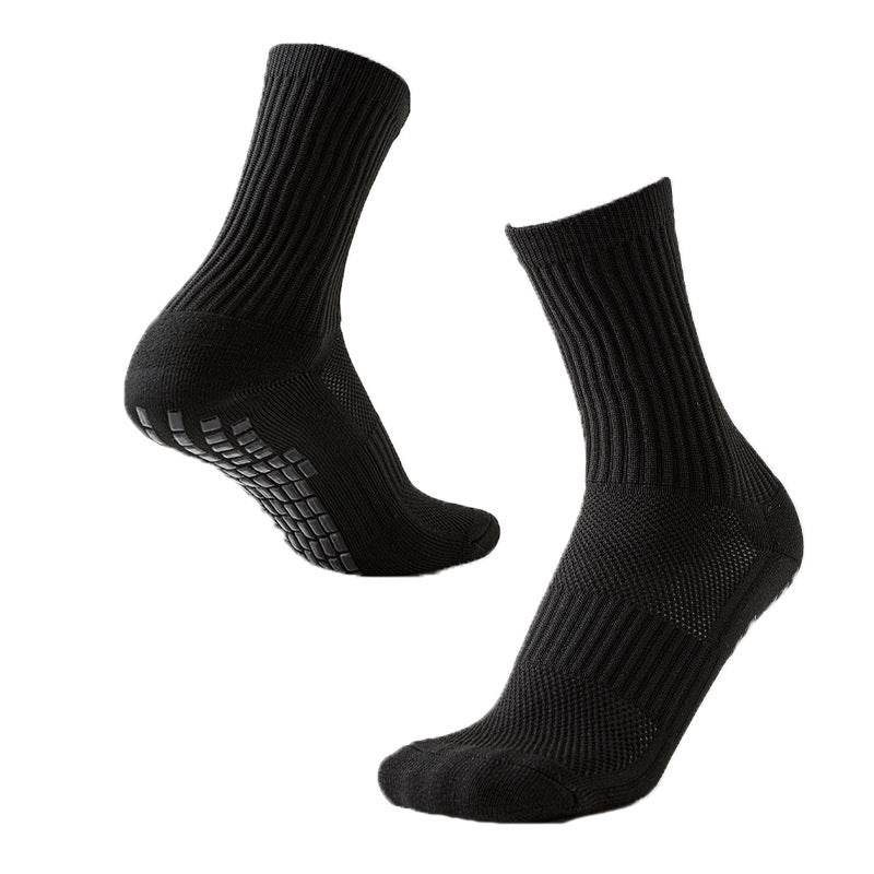 Solid Color Non-Slip Football Socks - Shock-Absorbing, Wear-Resistant Design - Buy Center