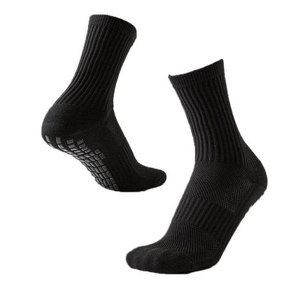 Solid Color Non-Slip Football Socks - Shock-Absorbing, Wear-Resistant Design - Buy Center