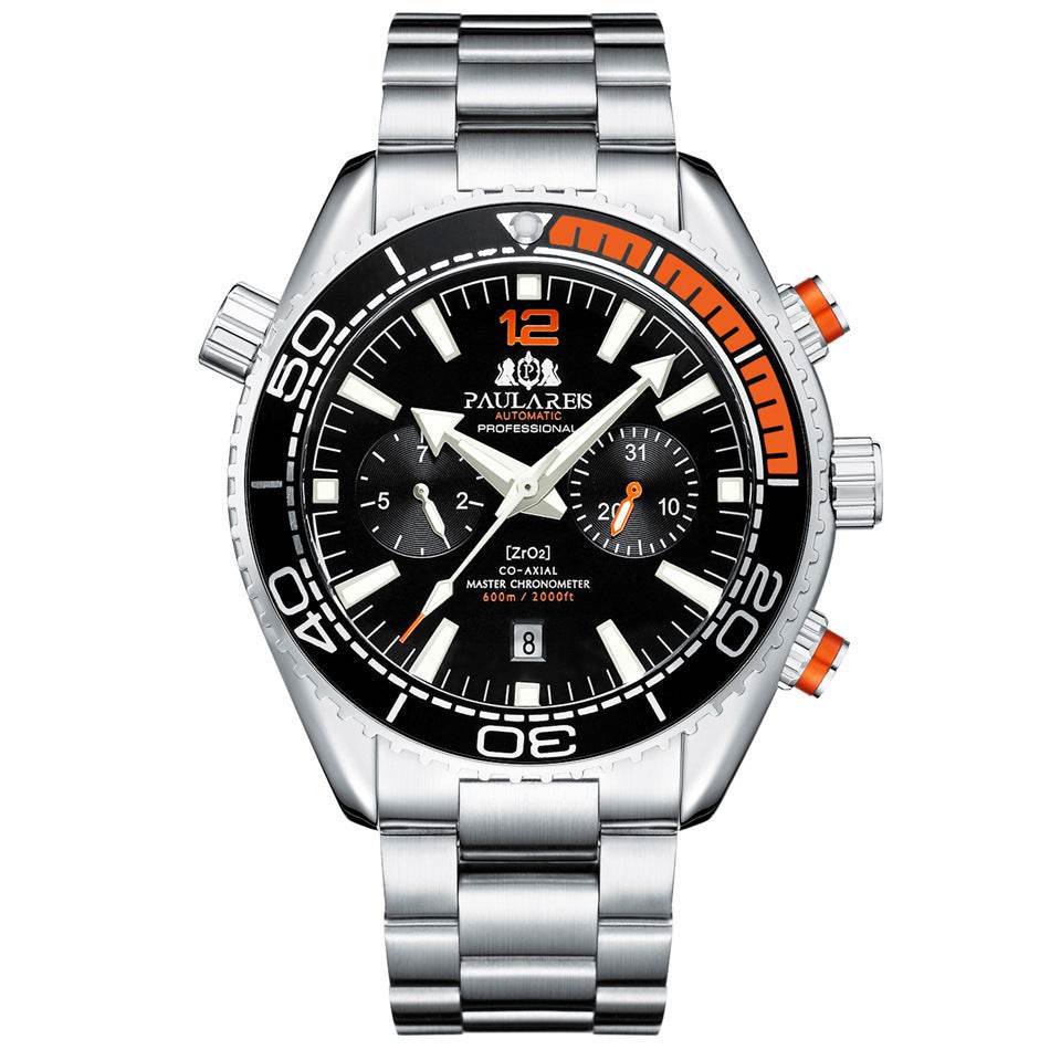Multifunctional Men's Mechanical Watch - Luminous, Waterproof, Steel Band - Buy Center
