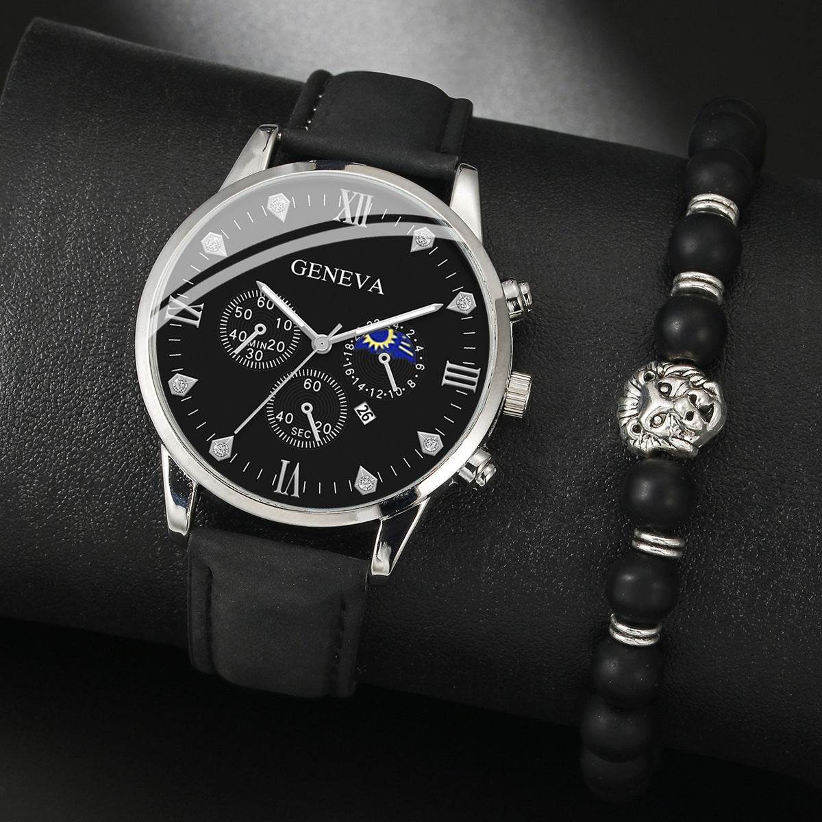 Buy Center Men's Casual Quartz Watch - Stylish Imagination with Imitation Leather Strap - Buy Center