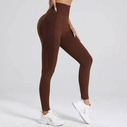 Straight Waist Yoga Pants - Stylish Stretchy Nylon & Spandex Blend - Buy Center