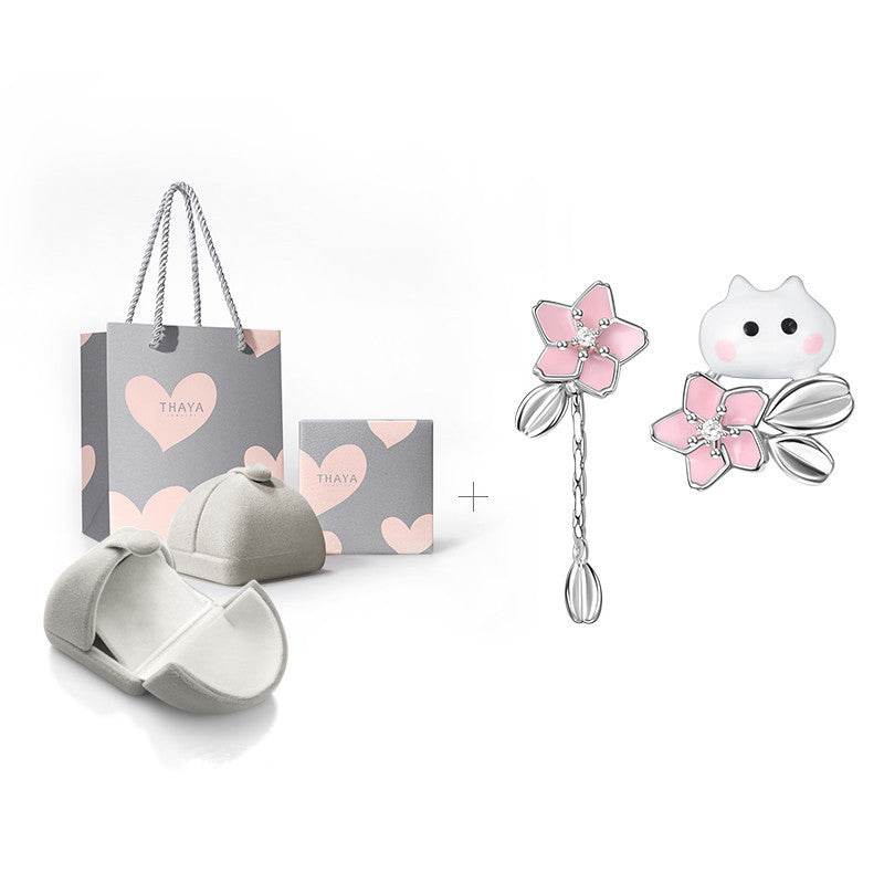 Buycenter Cute Flower Bud Peekaboo Earrings - Compact Gold Plated Design - Buy Center