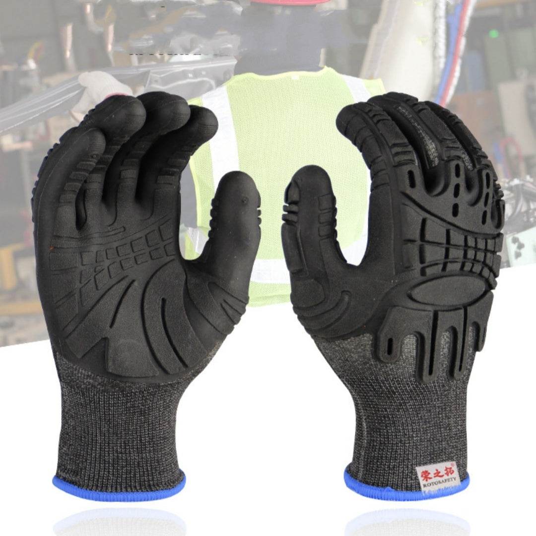 TPE Impregnated Rubber Gloves - Soft, Breathable, Non-Slip Grip Design - Buy Center