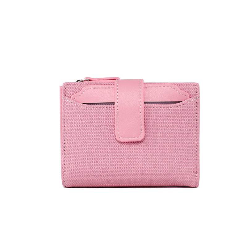 Women's Solid Color Leather Wallet - Stylish, Compact & Durable Accessory - Buy Center