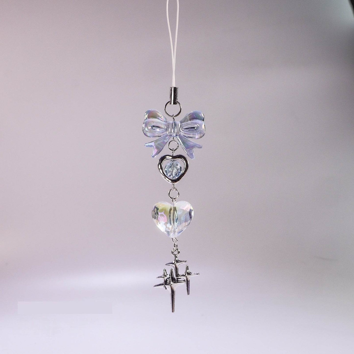 Handmade Blue Clear Heart Beads - Unique Ornaments for Home Decor 2025 - Buy Center