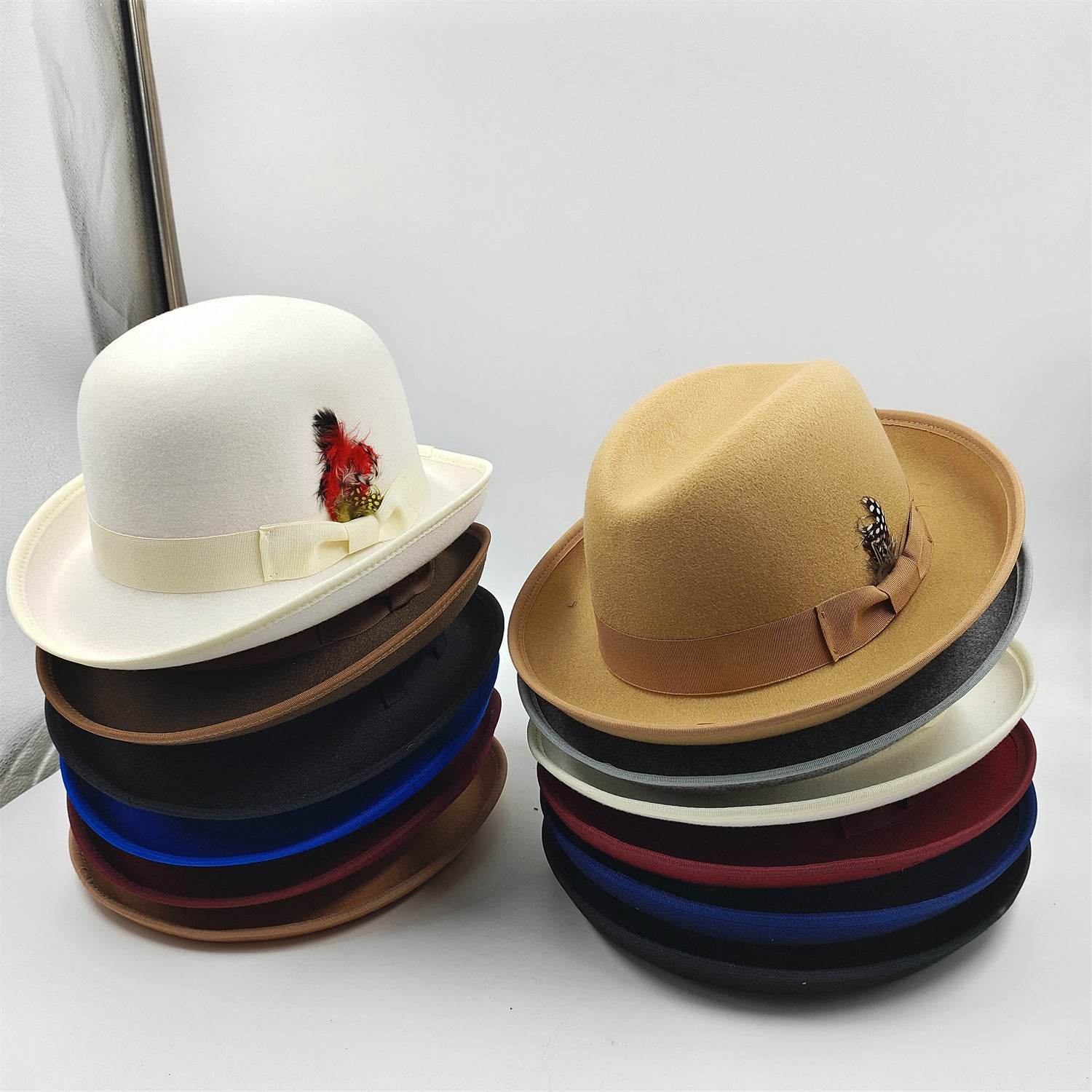 Men's Billycock Felt Hat - Stylish, Breathable, Sun Protection Fedora - Buy Center