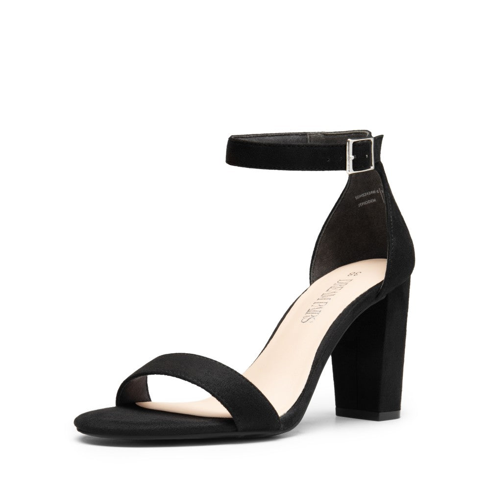 DREAM PAIRS Platform Heels for Women High Block Chunky Open Toe Ankle Strap Heels Fashion Wedding Party Evening Prom Dance Dress Pump Sandals Shoes