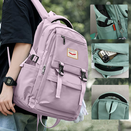 Large Capacity Backpack Travel Backpack College Laptop Bag Lightweight Large Capacity Shoulder Bag Suitable For Teenage Girls Students For Teenager