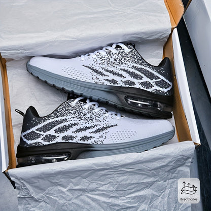 MenS Laceup Sneakers  Air Cushioned Athletic Shoes  Shockabsorbing And Breathable