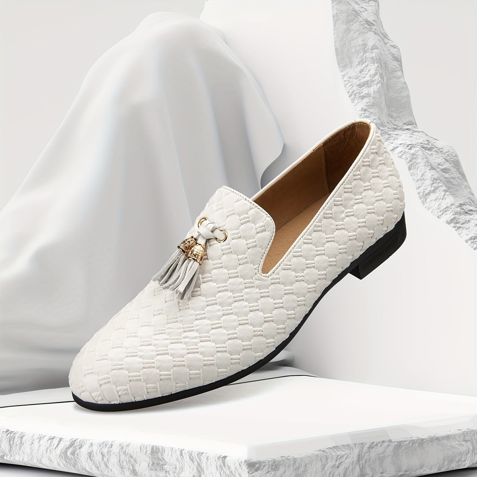 Mens Fashion Tassel Loafers Lightweight Casual Shoes